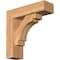 Ekena Millwork Merced Block Smooth Bracket w/ Offset Brace, Western Red Cedar, 5 1/2"W x 18"D x 18"H BKT0604X18X18MRC05SWR - alternate 1